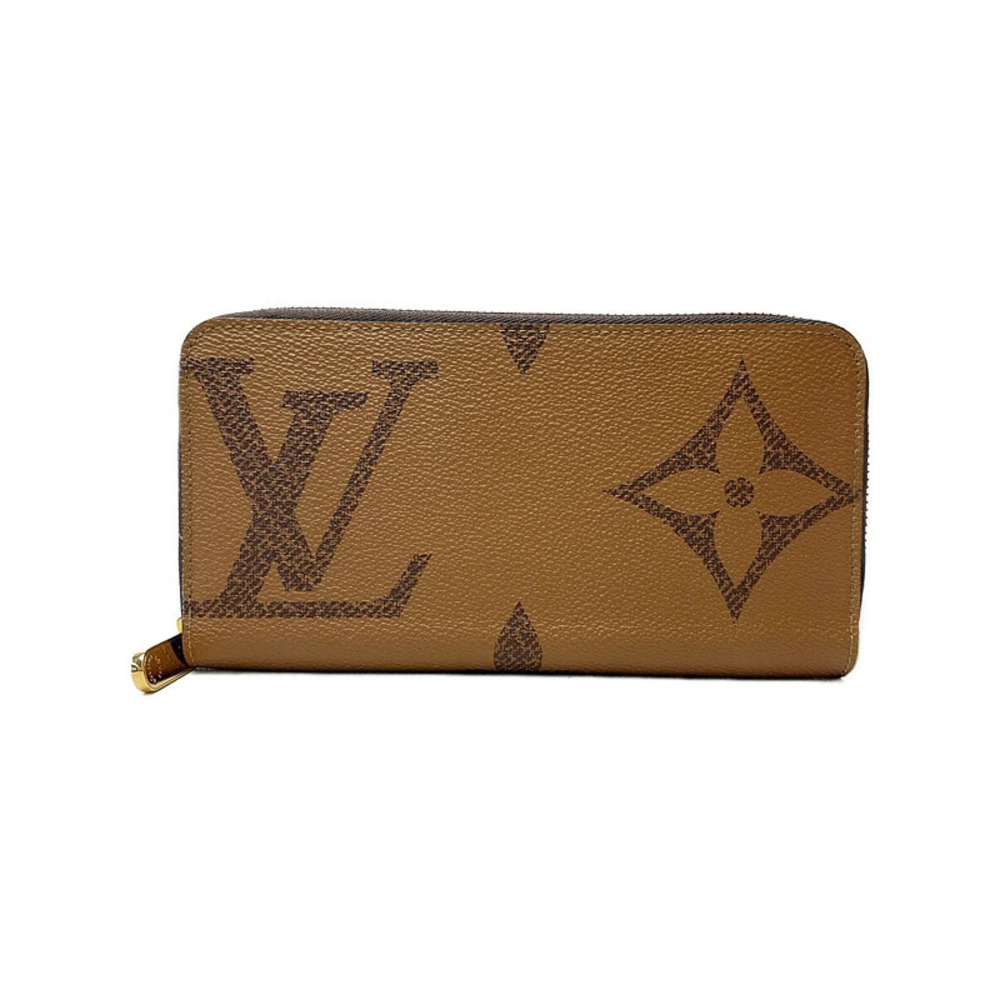 Louis Vuitton Giant Monogram Reverse Zippy Wallet Round Zipper Long